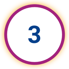  Number 3 in a circle